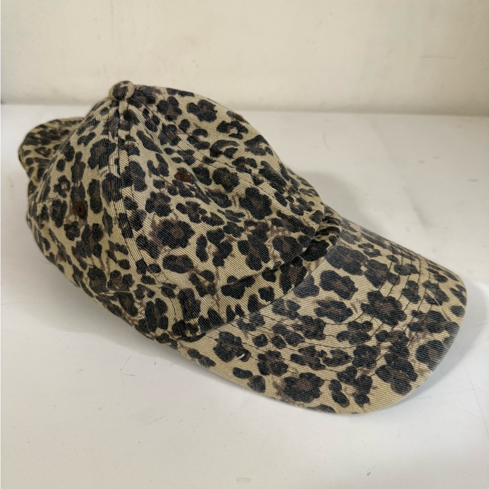 Anthropologie Leopard-Print Baseball Cap in Tan and Black